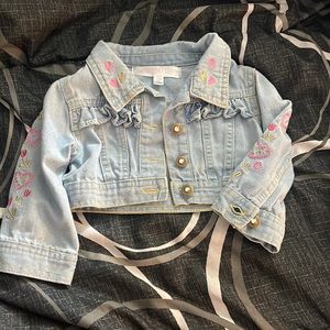 Baby jeans vest jacket